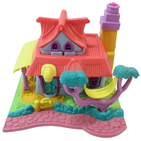 1994 Polly Pocket Light-up Kitty House Building ONLY Bluebird Toys - Picture 1 of 5